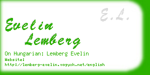 evelin lemberg business card